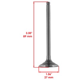Caltric Exhaust and Intake Valve Compatible with Honda Recon 250 2002-2009 2011-2014 2016-2022