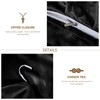 Guchuang Bedding Black Silk Ruffle Bedding Set Luxury Duvet Cover