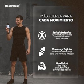 Joint Joy Glucosamina Colágeno Ácido Hialurónico Cápsulas Health Hack