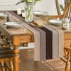 Artoid Mode Brown Retro Rustic Wood Texture Table Runner, Seasonal