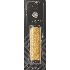 ルシアン cosmo にしきいと ラメ 刺しゅう糸 20m巻 col.18 黄金色 No.77