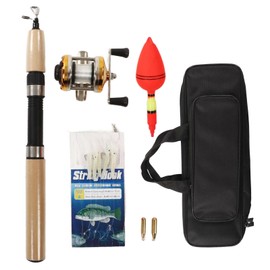 Ice Fishing Gear Set Ultralight Portable Complete Ice Fishing Rod with Jigs for Adult