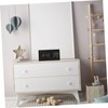 Gatuida LED Alarm Clock with Sound Control Wooden Digital Desk