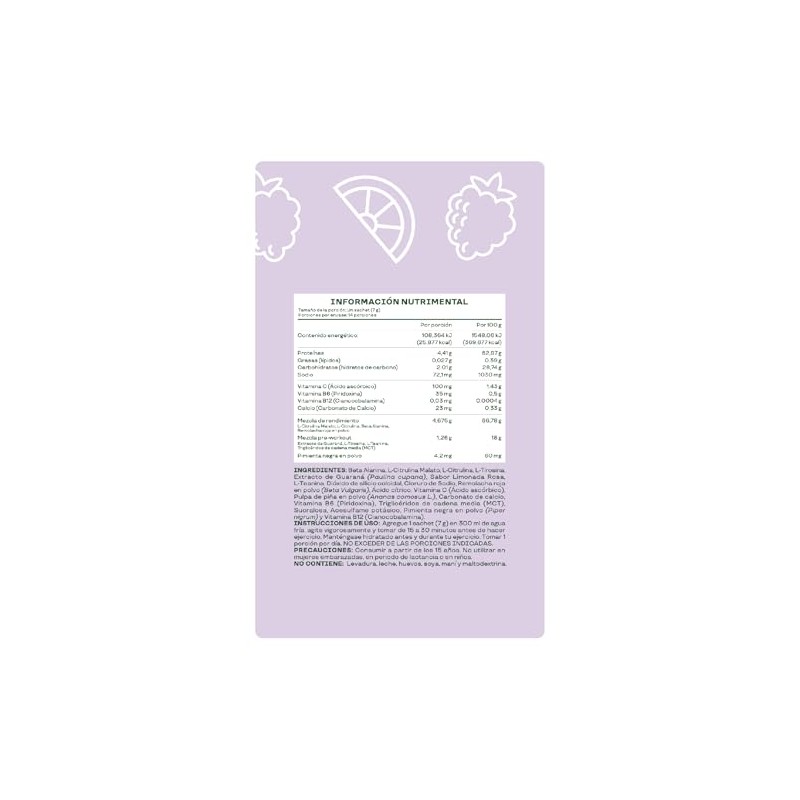 Bloom Nutrition Pre Workout | Alta Energía Natural Sin Azúcar