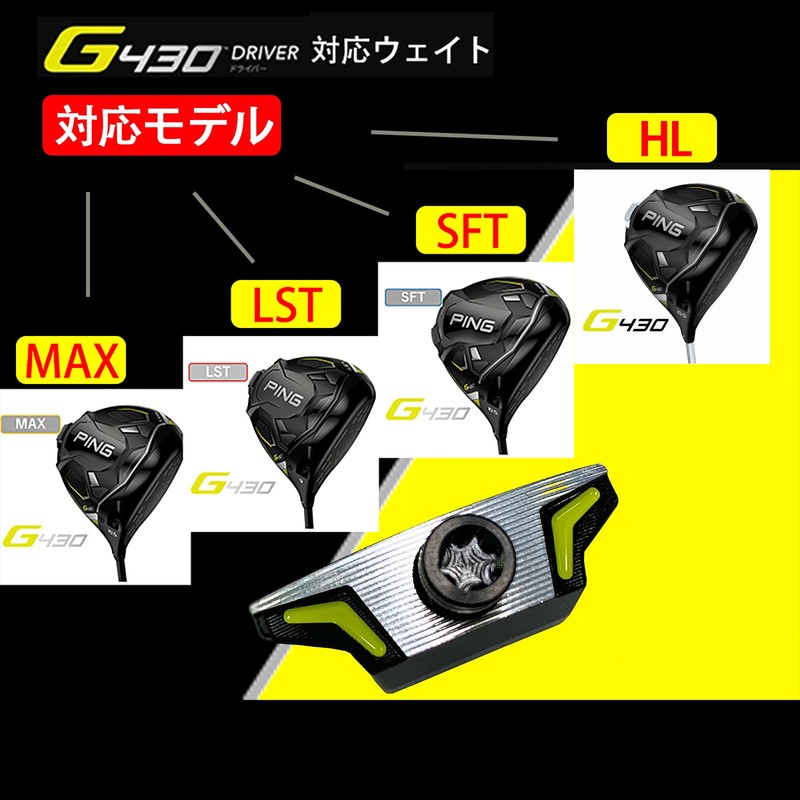 PING Pin G430 Driver Compatible Sole Weight G430 MAX G430
