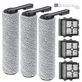 Floor One S5 Replacement Parts for Tineco Floor ONE S5/Floor One S5 Pro Smart Cordless Wet Dry Vacuum Cleaner,Tineco Accessories inclue 3 HEPA Filters & 3 Brush Rollers