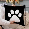 KUNQIAN Cushion Cover Paw Cute Kids Black Dog Cat Paw