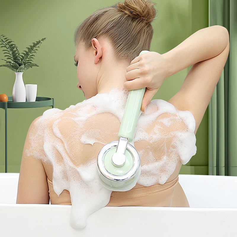 Electric Body Scrubber Brush with 5 Brush Heads Waterproof Deep