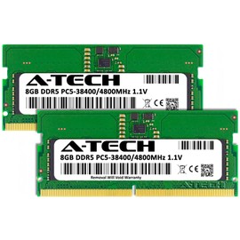 A-Tech 16GB Kit (2x8GB) RAM Compatible for ASUS ROG Strix G15 G513RM-HF232X Gaming Laptop | DDR5 4800MHz PC5-38400 SODIMM 1.1V 262-Pin Non-ECC SO-DIMM Memory Upgrade
