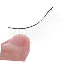 minkissy 7 Pairs White Fake Lashes Natural Look Cluster Lashes Eyelash Extension Kit for Cosplay and Women