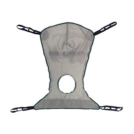 Tuffcare Full Body Shower/Bath Commode Sling Compatible with Hoyer, Invacare, McKesson, Drive, Lumex, Medline, Joerns and Other Patient Lifts, Oversize Fit Mesh Polyester Slings (X-Large)