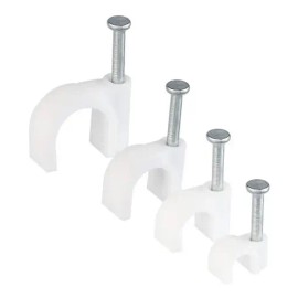 Grapa De Plástico Para Cable Redondo 6 8 8.5 100 Piezas