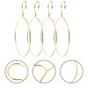 16 Pcs Metal Circle Hanger, Belt Scarf Ring Hanger, No