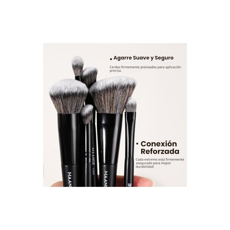 MAANGE Set de Brochas de Maquillaje, 10PCS Brochas para Maquillaje