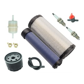 11013-7044 Air Filter 11013-7045 Inner Outer Air Filter Element Cleaners Replacement for Kawasaki FX651V FX691V FX730V FX751V FX801V FX850V FX1000V 4 Cycle Engien Lawn Mower