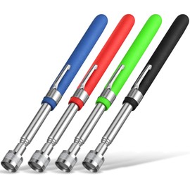 Geiserailie 4 Pcs Telescoping Magnet Pickup Tool Extendable Magnetic Sticks Grabber Pickup Tool Practical Gifts for Men, Dad, Husband, Handyman, Mechanic(10 lb)