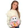 BABY PAWS Bunny, Interactive Plush Rabbit with Loud that Opens