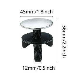 4 Pieces Tap Hole Cover, Sink Hole Cover, Leak-proof Tap Hole Plug, Tap Hole Cover, Stainless Steel Kitchen Tap Hole Cover, for Sinks in Kitchen and Bathroom