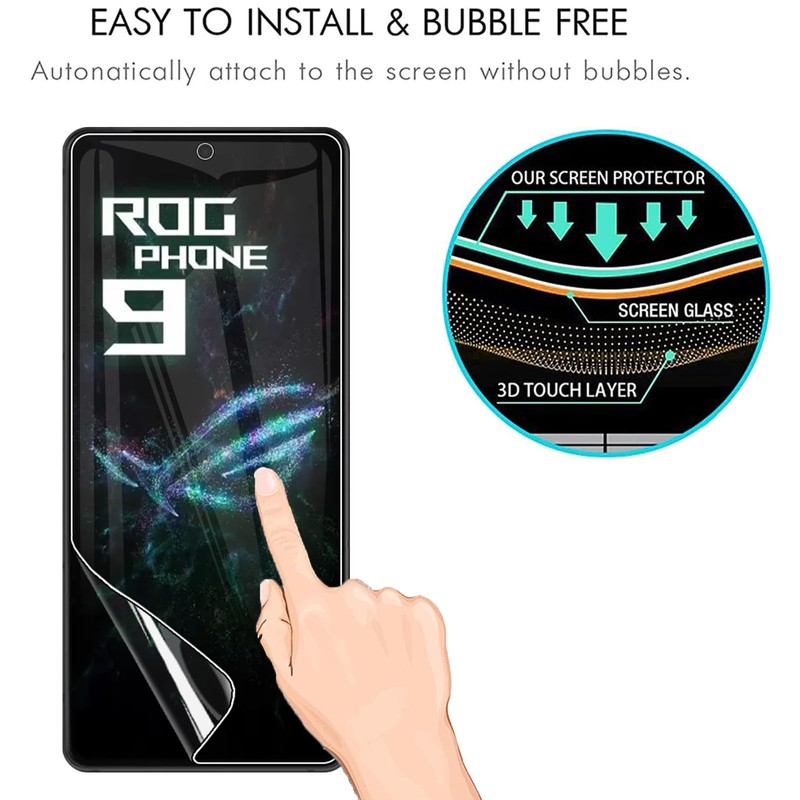[3 Pack] Hydrogel Screen Protector for Asus ROG Phone 9/Phone