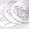 5pcs Stainless Steel Coffee Stencils Coffee Decorating Stencils Barista Cappuccino