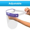 Protector Facial Antivaho Ajustable con Visera Ancha y Protección Completa