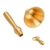 Hand Call Bell Easy Cleaning Portable Brass Material 13x6.5cm Decorative