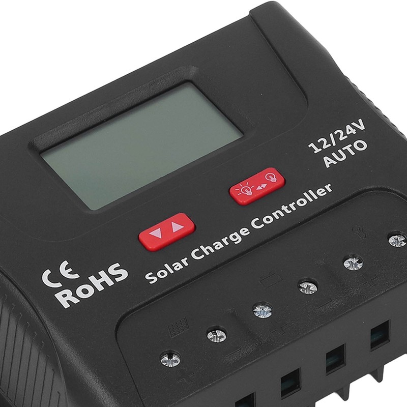 Solar Charge Controller PWM 60A Smart 12V 24V Automatic Identification