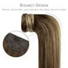 WENNALIFE Ponytail Extension, 45 cm, 80 g, Ombre Walnut Brown
