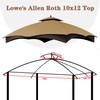 SCOCANOPY Beige Ripstop Replacement Top for Lowe's Allen Roth 10X12