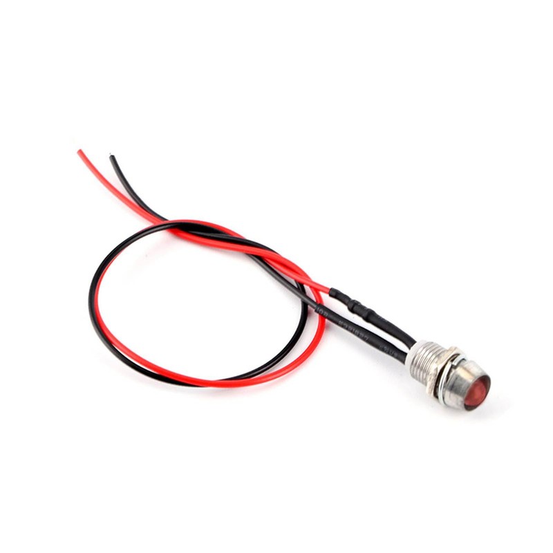 Kodrily 12V LED Indicator Light, 4Pcs Indicator Lamp, Panel Hole