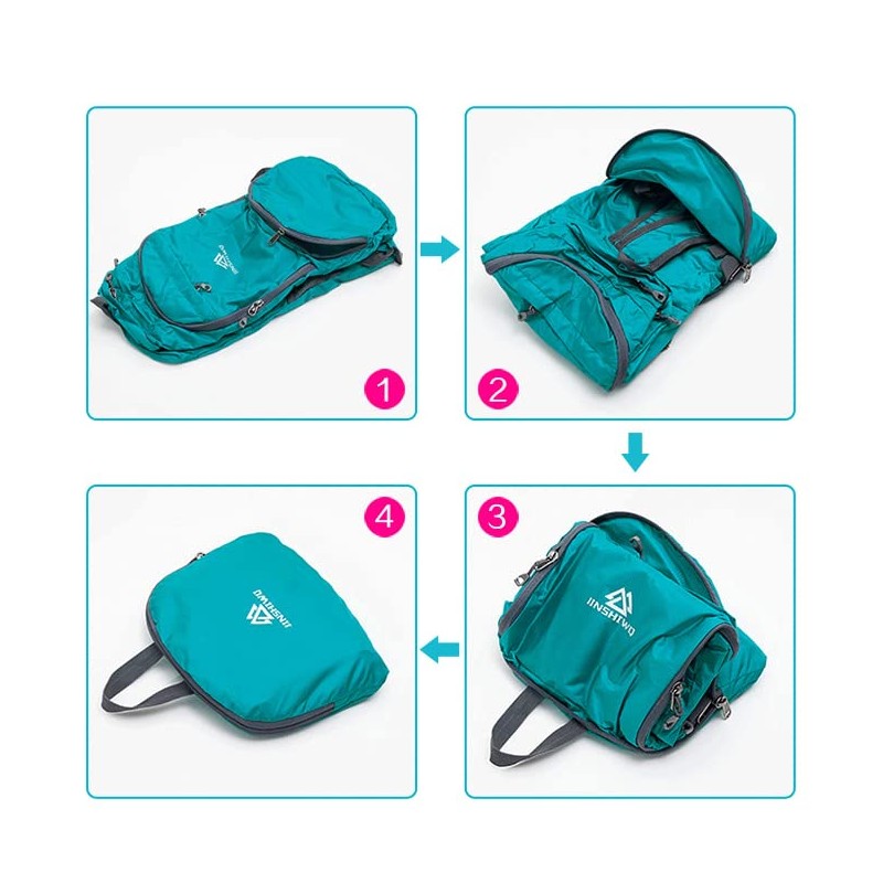 Frafuo 25L Lightweight Portable Foldable Backpack Waterproof Backpack Folding Bag