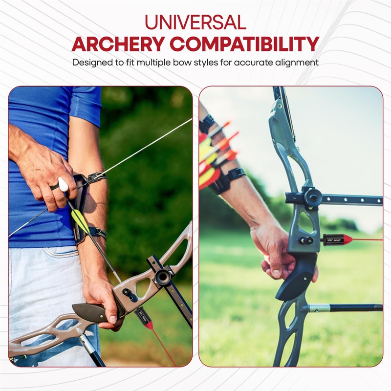 GOTICAL Arrow Laser Sight Tactical Archery Bore Sight Red Dot