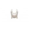 Talon OPS15 Snap-in Open Plastic Pipe Clip, White, 15 mm,