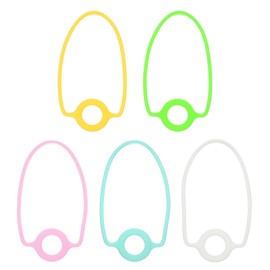 PATIKIL 5Pcs Silicone Water Bottle Lanyard, Reusable Tumbler Strap Water Bottle Handle Holder with Strap for Beverage Carry Traveling, Multicolor