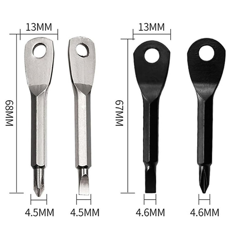 Portable Keychain Screwdriver, Bestgle EDC Outdoors Repair Tool Key Chain