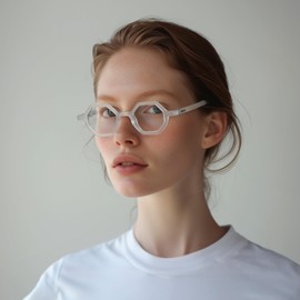 LONDON MOLE® Malibu reading glasses | Cool hexagonal/octagonal shaped readers | Men’s Women’s Unisex | Spring hinges