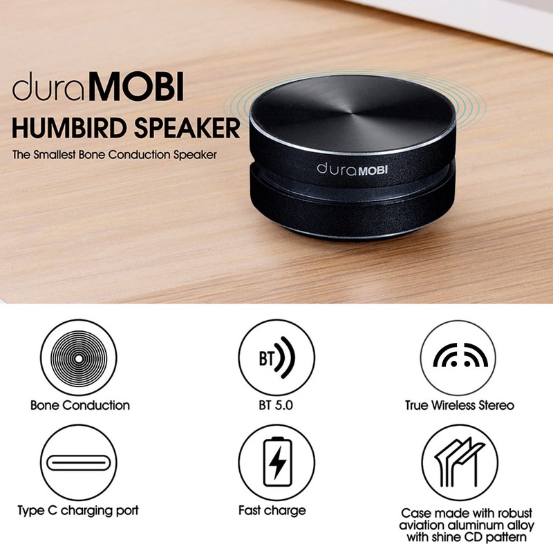 Domary 2 Pack Wirelessly BT Speaker Bone Conduction Speakers Mini