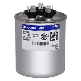 97F9899 - OEM Upgraded Replacement Round Capacitor 35 + 5 uf MFD 440 Volt Fits GE