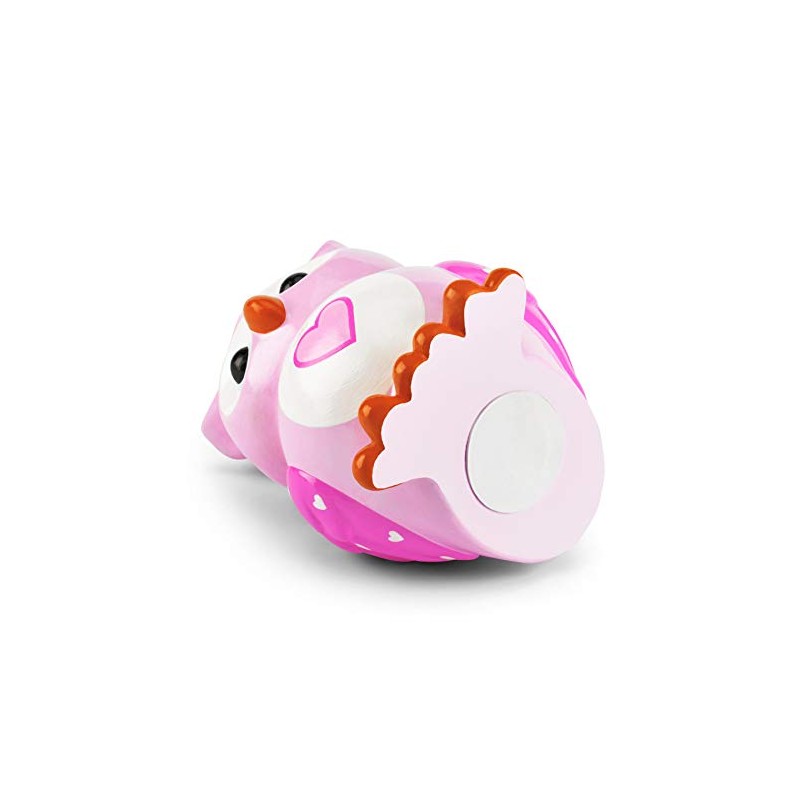 Mousehouse Gifts - Pink Heart Owl Piggy Bank, Charming Money