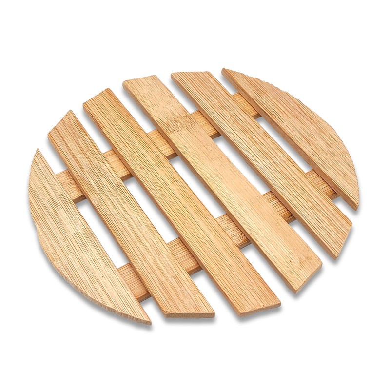 Natural Bamboo Round Trivet 15 x 15 cm Heat Resistant