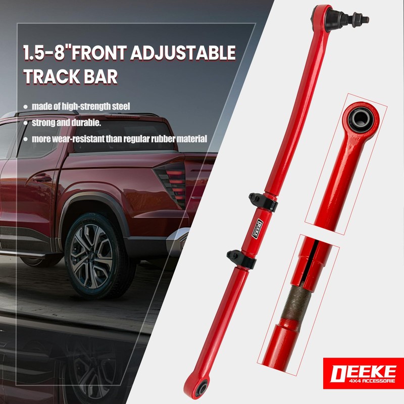 Front Forged Adjustable Track Bar for 1.5-8" Lift 2017-2022 Ford