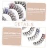 Ipetboom Set of Pairs Fake Lashes Makeup Cosplay Lashes Fluffy