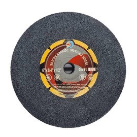 WA 6" Vitrified Bench Grinding Wheel, Silicon Carbide, Grit 80, 1/2 Inch Arbor, 3/4 inch Thickness for Bench Grinder/Bench Buffer/Power Tools 6"X3/4"X1/2" *3,560RPM* (80#)