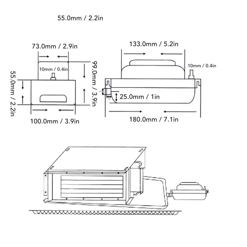 Air Conditioning Drain Pump HVAC Condensate Removal Water Pump with
