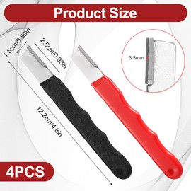 LXUEJIE 4 Pcs Garden Tool Sharpener, Portable Knife Sharpener, Quickly Blade Sharpener for Scissors knives Pruning Shears Axe Sickle Mini Sharpeners