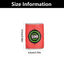 6 PCS EVA Soft Foam Dart Bullet Target, for Aim Paper Darts Paper Spot Targets Sticker Detachable Child Board (6.5 * 4.5cm)