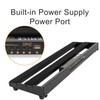 lotmusic Guitar Pedalboard with Built-in Power Supply Pedal Board Aluminium
