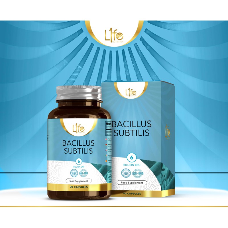 LN Bacillus Subtilis | 90 High Strength Probiotic Supplements -