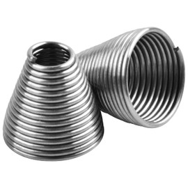 25Pcs Bait Rigging Springs Stainless Steel for Ballyhoo Bait Trolling Saltwater Offshore Fishing (Large)