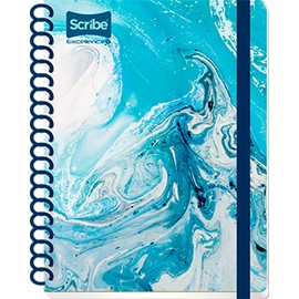 Scribe, EXCELLENCE T, Cuaderno Espiral Sencillo Book de Pasta Dura, Raya de 100 Hojas (Diseño de Portada Aleatoria)